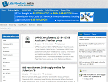 Tablet Screenshot of latestgovtjobs.net.in